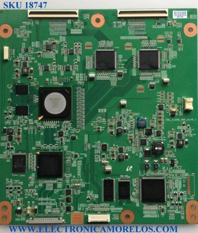 T-CON / SONY LJ94-03810A / TQL_S120B_960_4LV0.1 / 03810A / PANEL LTY550HQ02 / MODELO KDL-55HX800 / PARTES SUSTITUTAS LJ94-03810B / LJ94-03810C / LJ94-03810D / LJ94-03812A